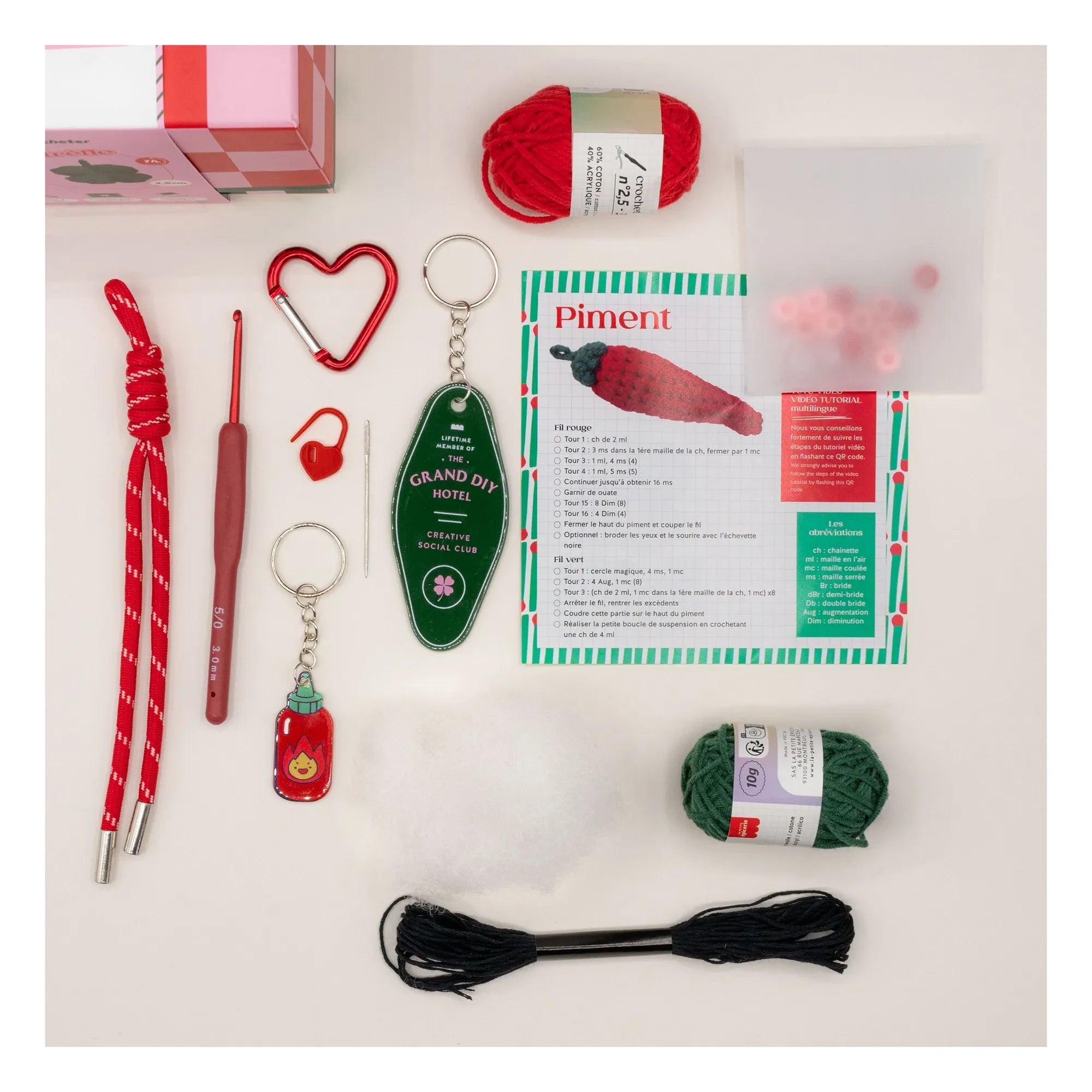 La Petite Épicerie - Crochet Charm Kit - Lucky Pepper
