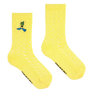 Bobo Choses - Pointelle Organic Cotton Socks | Yellow
