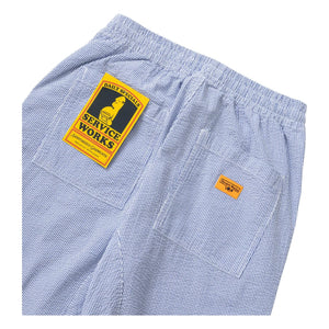 Service Works - Peach Striped Seersucker Pants | Light Blue