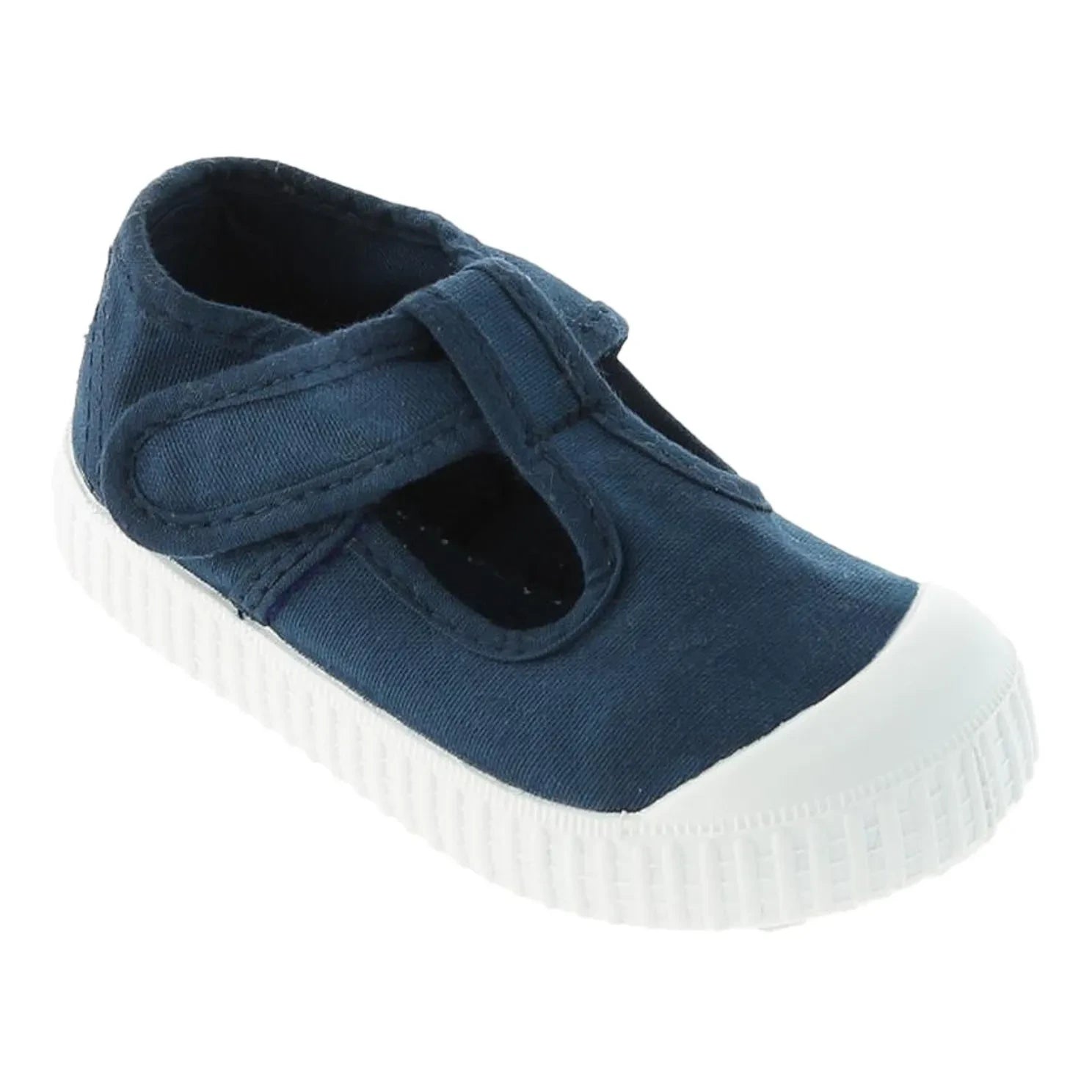 Victoria - Sandalia Tira Lone Velcro Sneakers | Navy Blue
