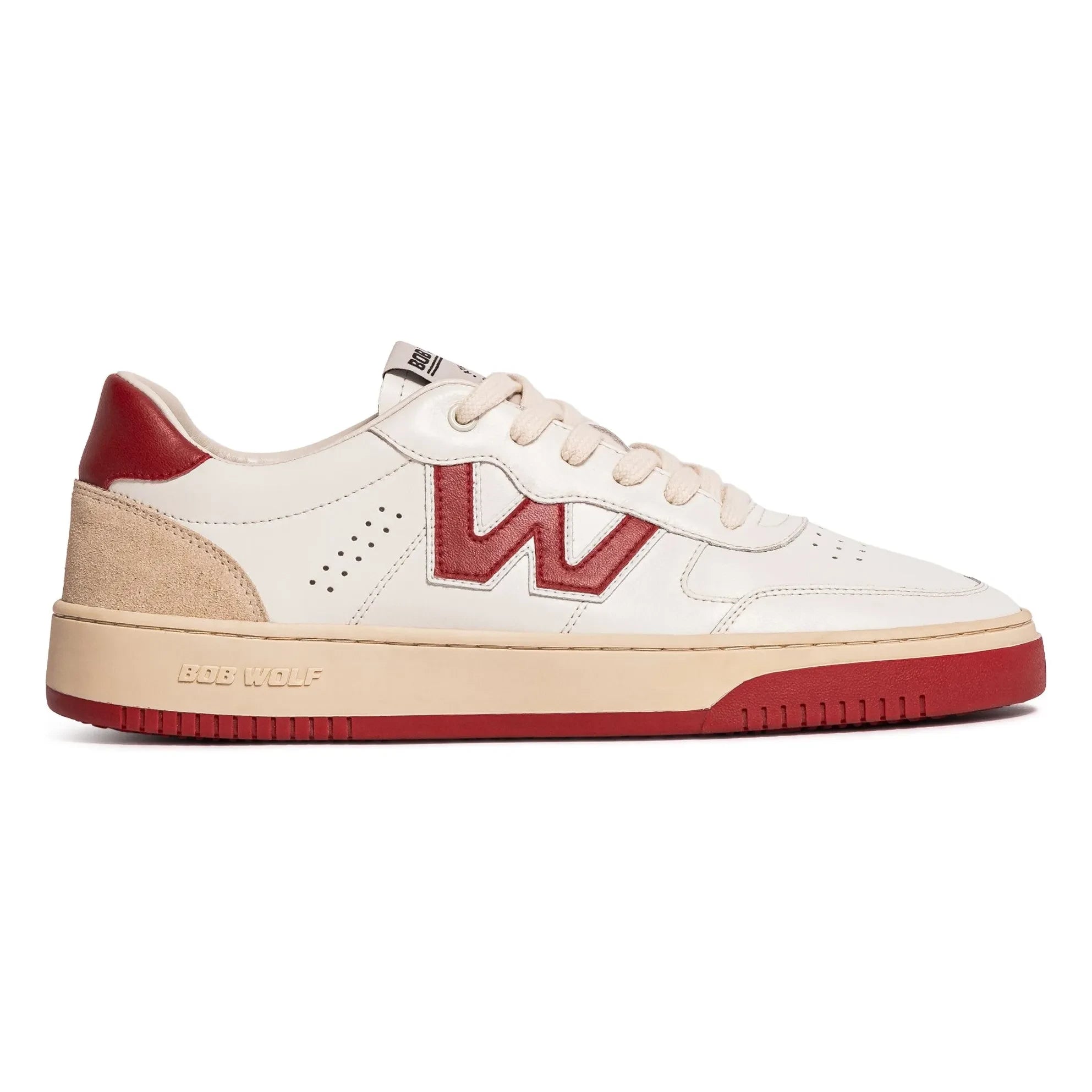 Bob Wolf - Legacy Deri ve Süet Sneakers | Kırmızı