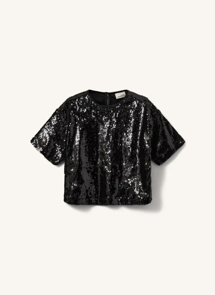 Sofie Schnoor - Felucasy Sequin Blouse | Black