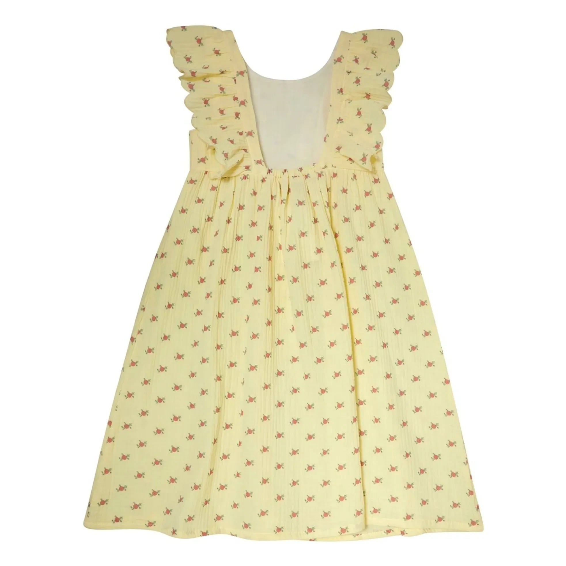 Tocoto Vintage - Fleurs Volants Dress | Yellow