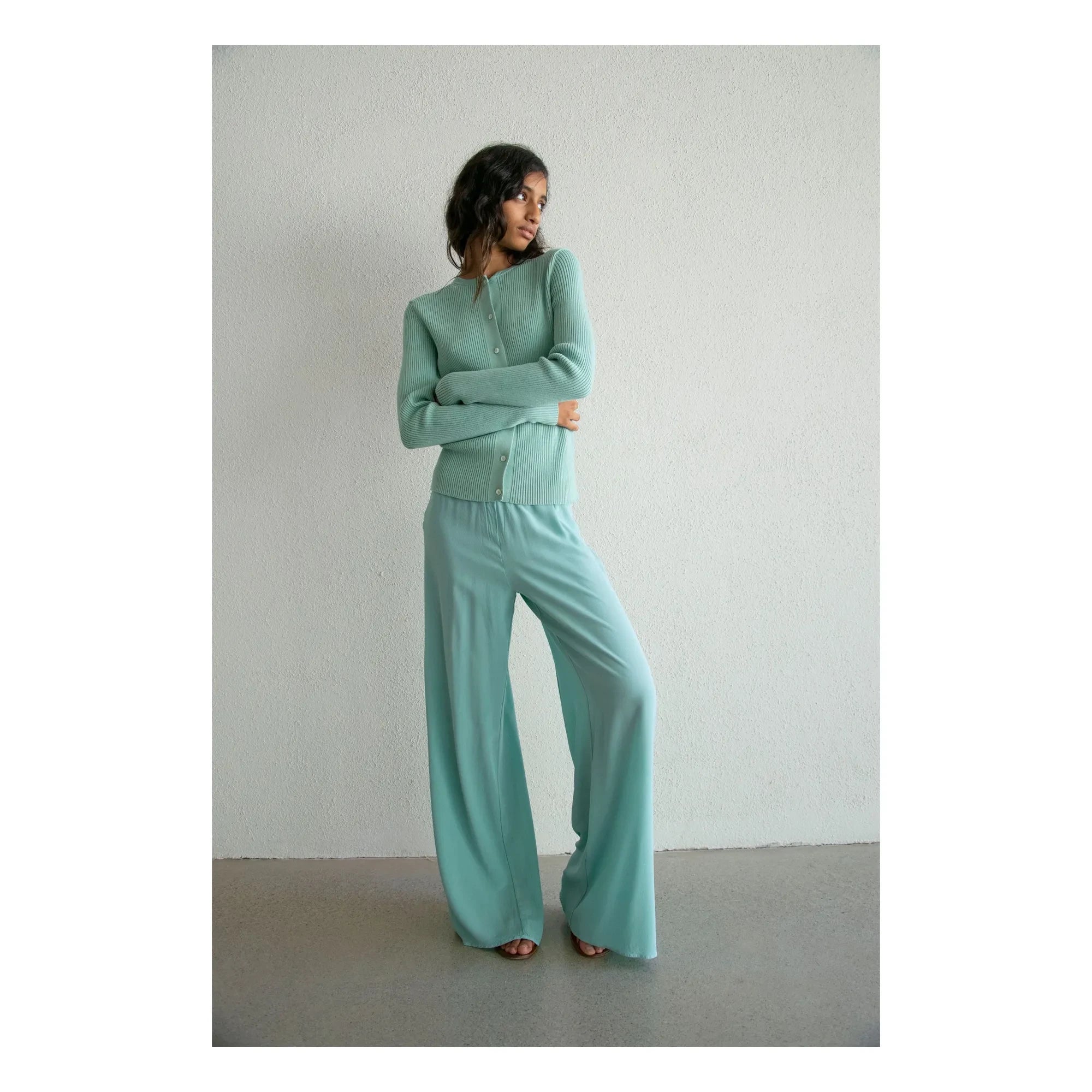 THEAVANT - Jazzdancer Silk Pants | Turquoise