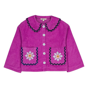 Hello Simone - Duchesse Kadife Ceket | Pembe
