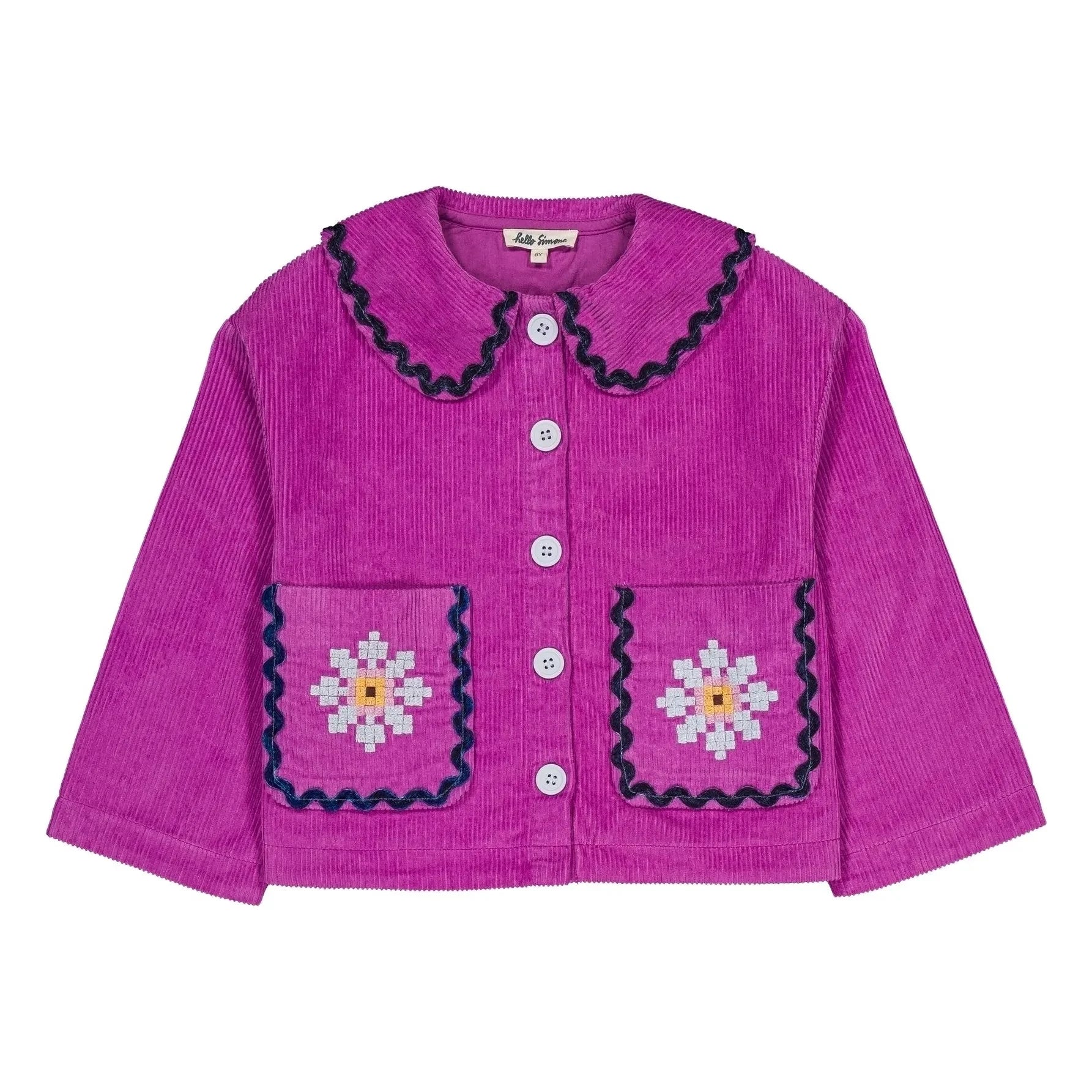Hello Simone - Duchesse Kadife Ceket | Pembe