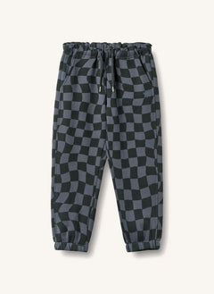 Wheat - Cosmo Damier Organik Pamuk Jogger | Gece mavisi