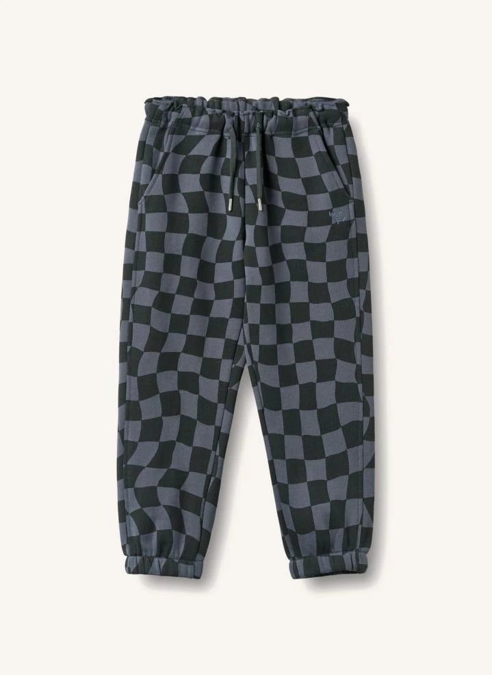 Wheat - Cosmo Damier Organik Pamuk Jogger | Gece mavisi
