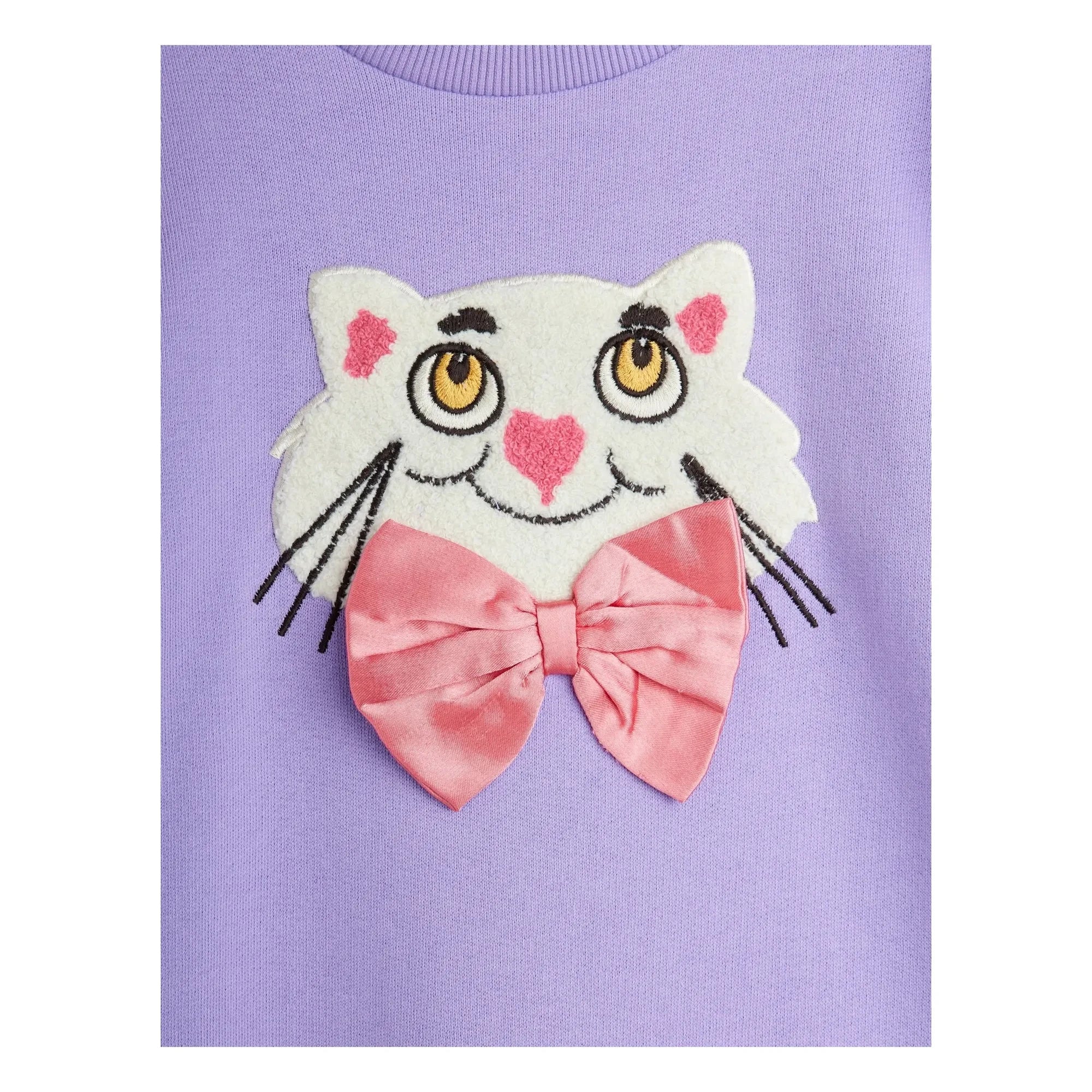 Mini Rodini - Organic Cotton Cat Dress | Purple