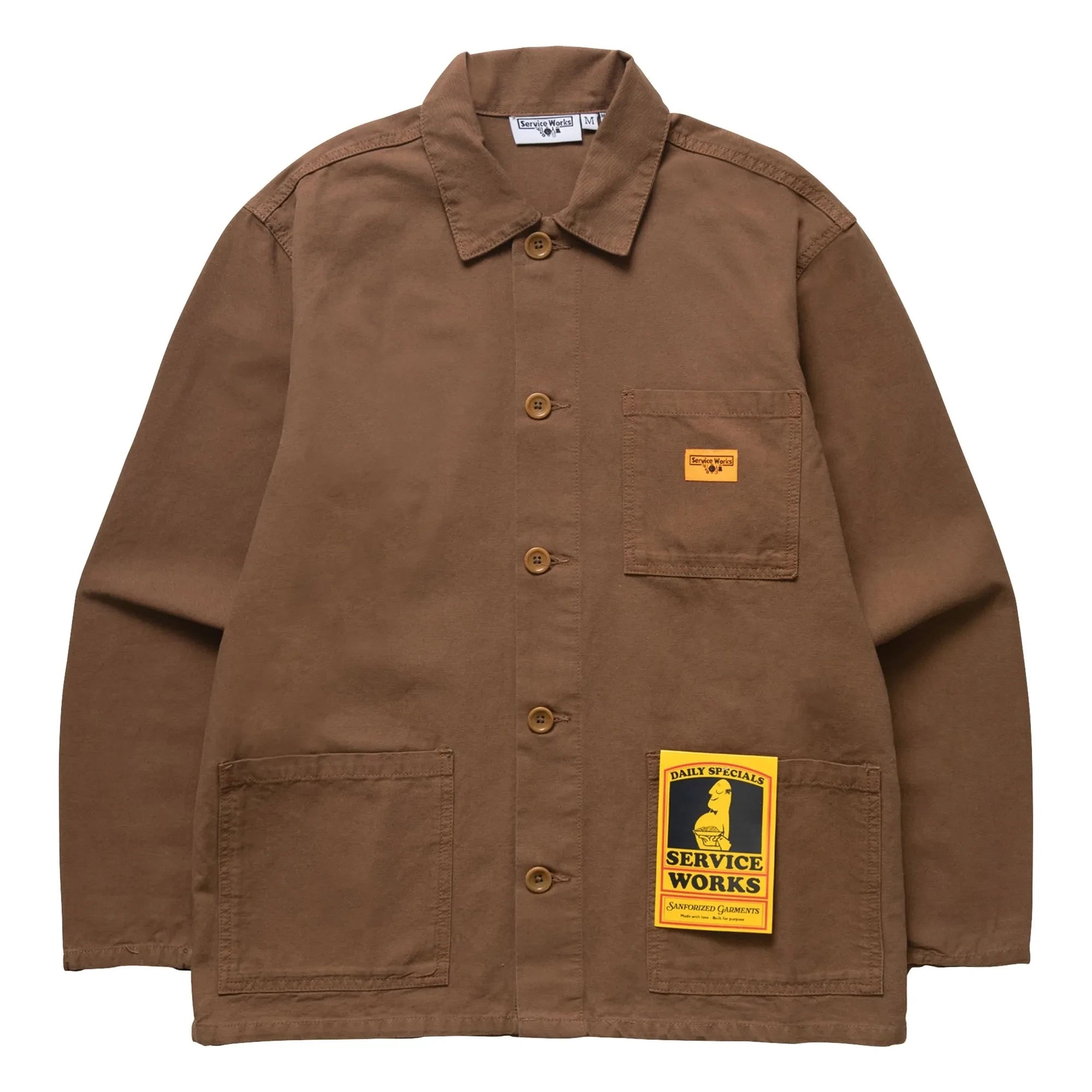 Service Works - Canvas Chore Overshirt | Brown