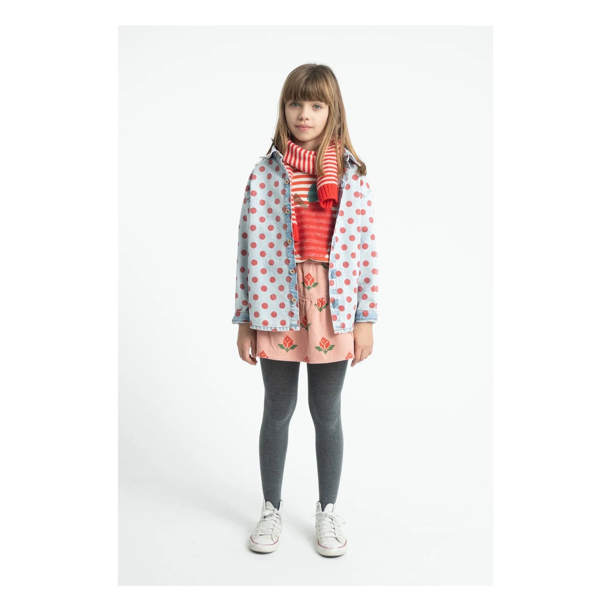 Piupiuchick - Çizgili Atkı | Kırmızı