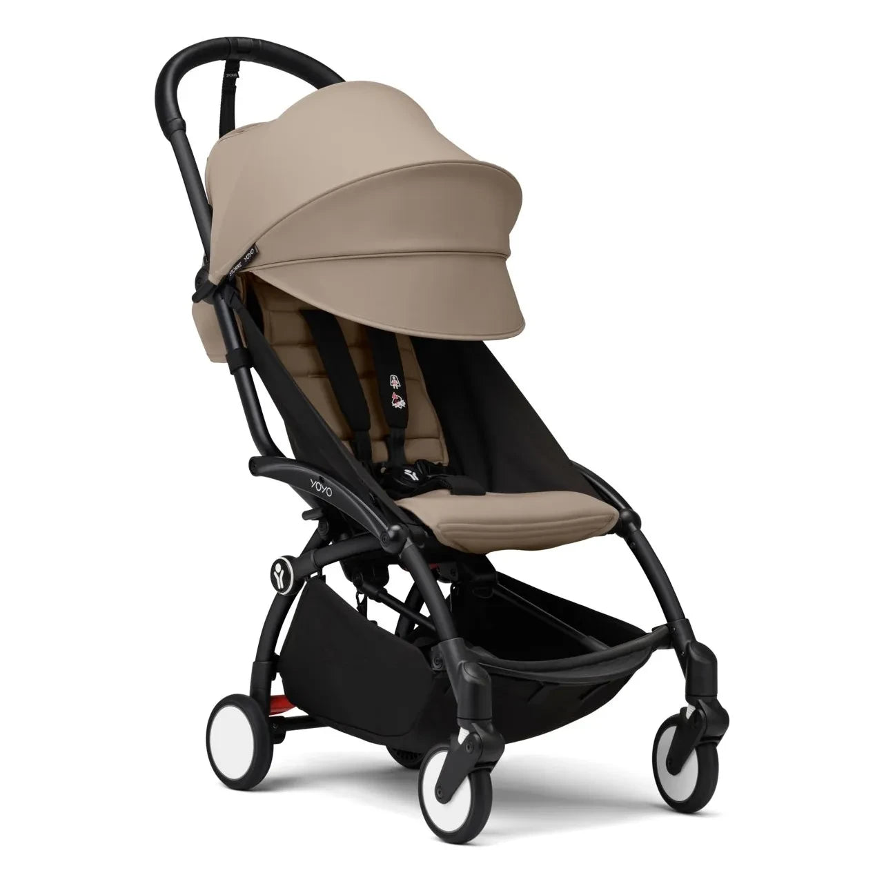 Stokke® - YOYO³ 6+ Baby Stroller Black Frame | Taupe Brown