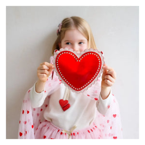 Mimi & Lula - Festoon Heart Bag | Red