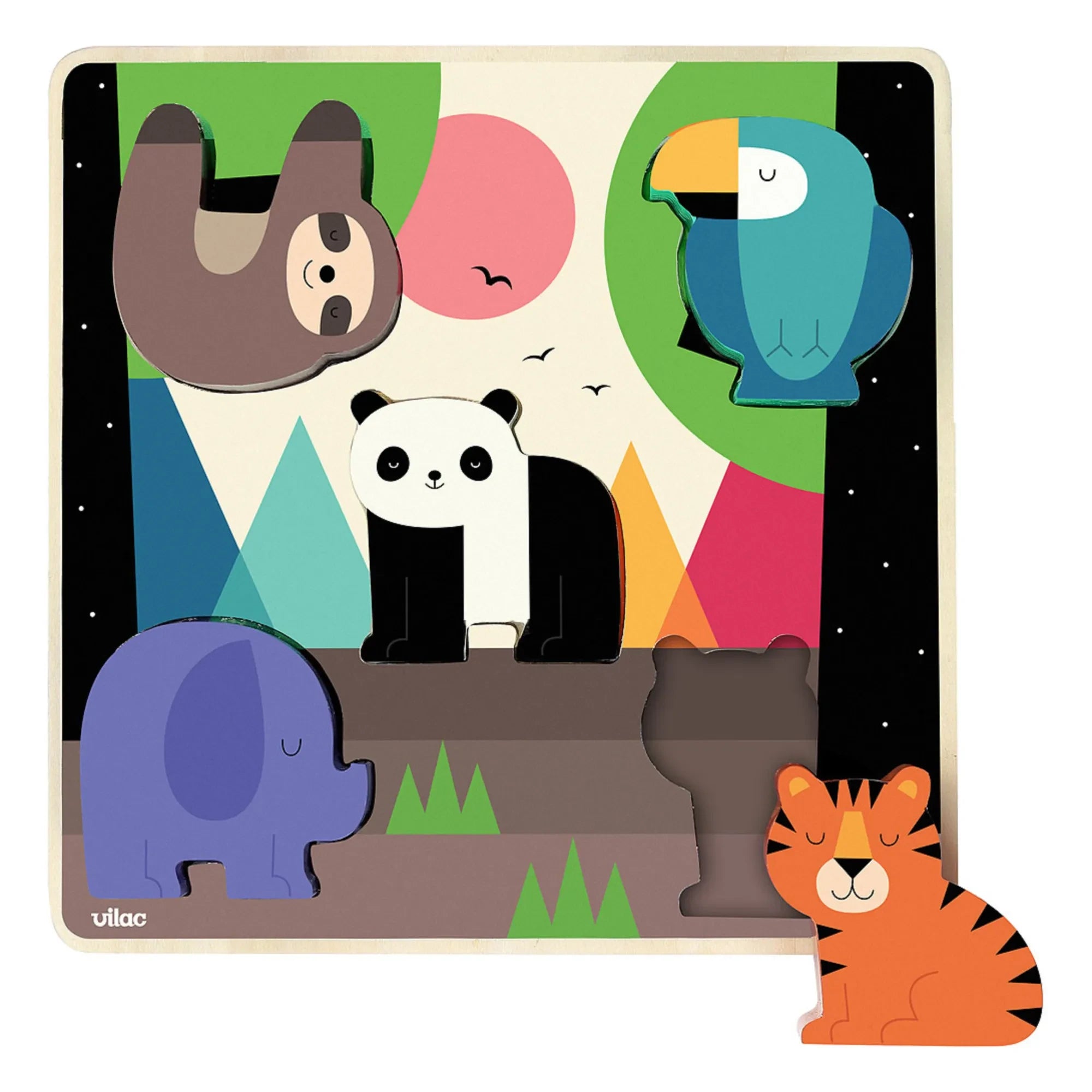 Vilac - Jungle Listening Shape Finding Game