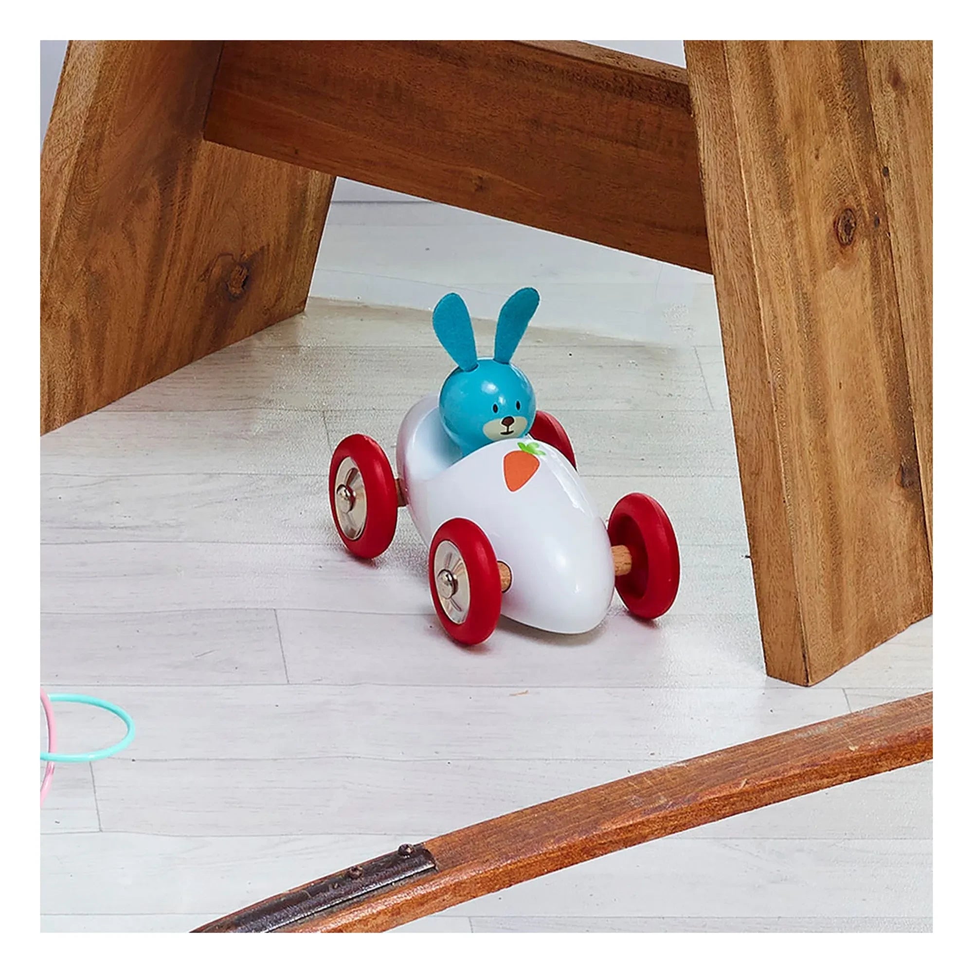 Vilac - Raoul the Bunny Car | White