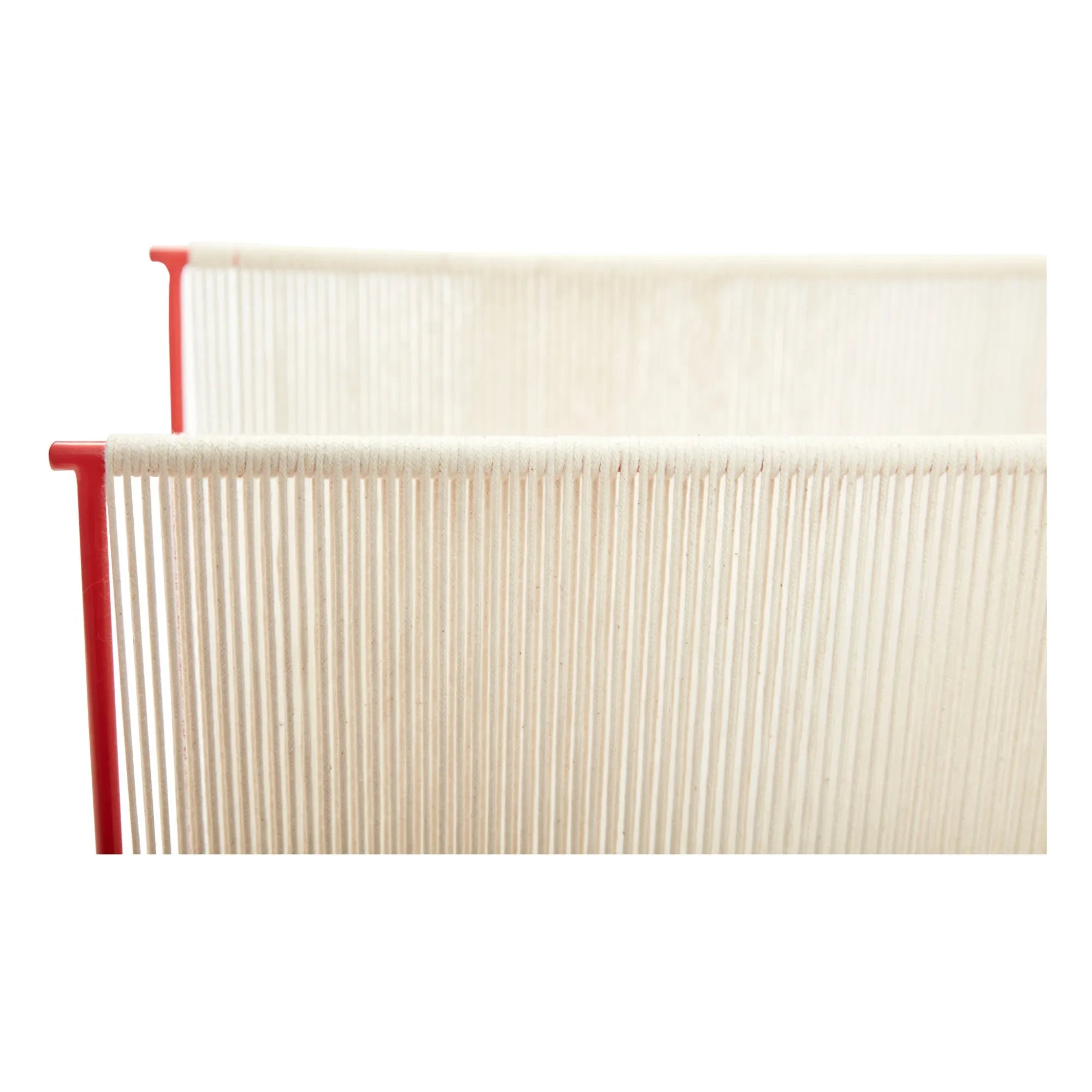 Hübsch - Rope and Metal Magazine Rack | Red