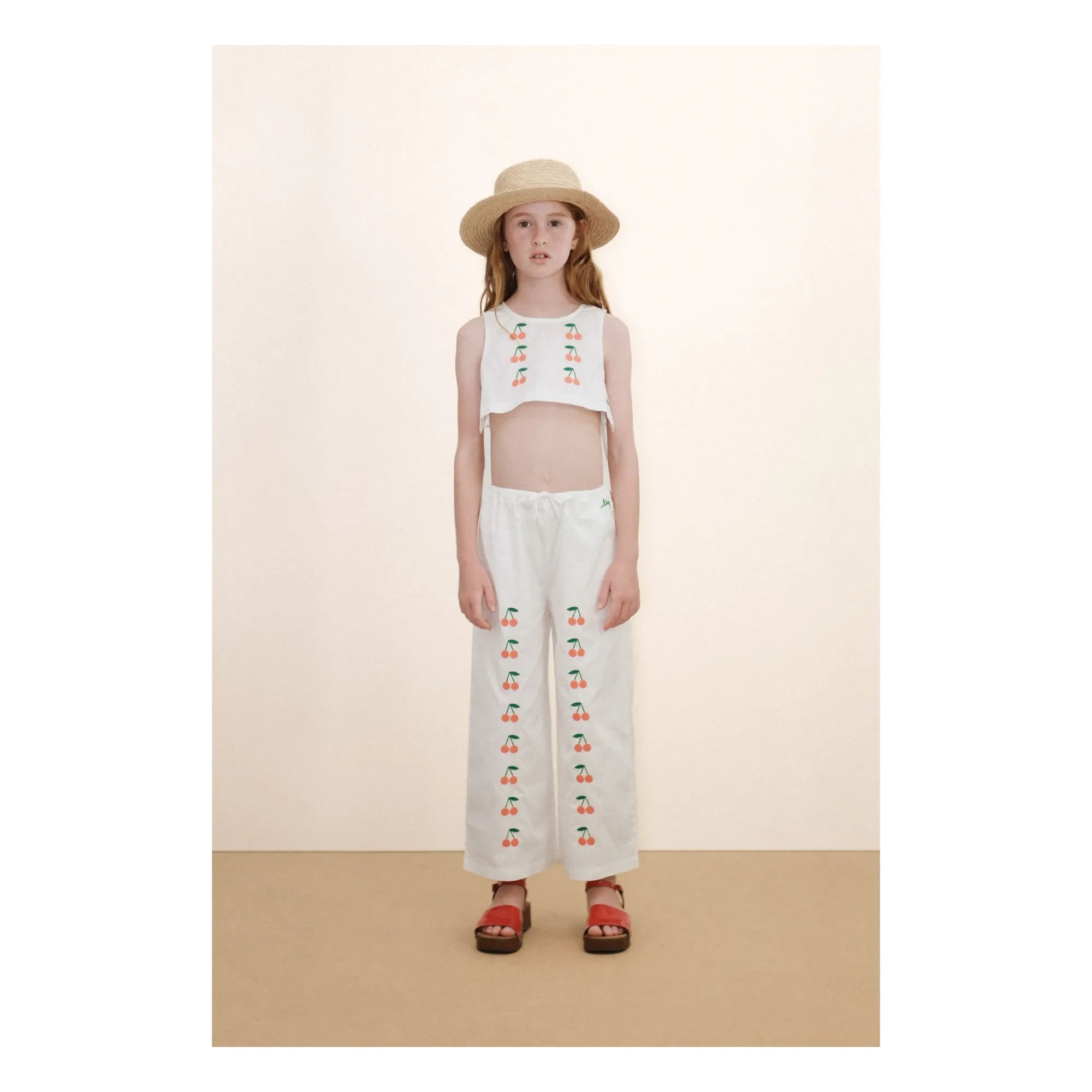 Tinycottons - Cherry Top | White