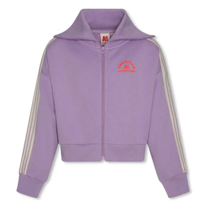 AO76 - Jane recycled cotton zip-up sweatshirt | Lilac