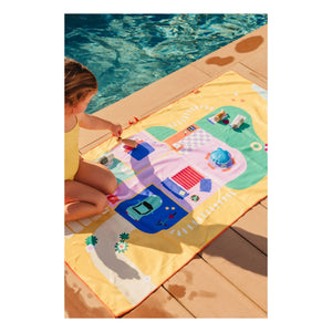 Quut - Dollhouse Microfiber Beach Towel | Yellow