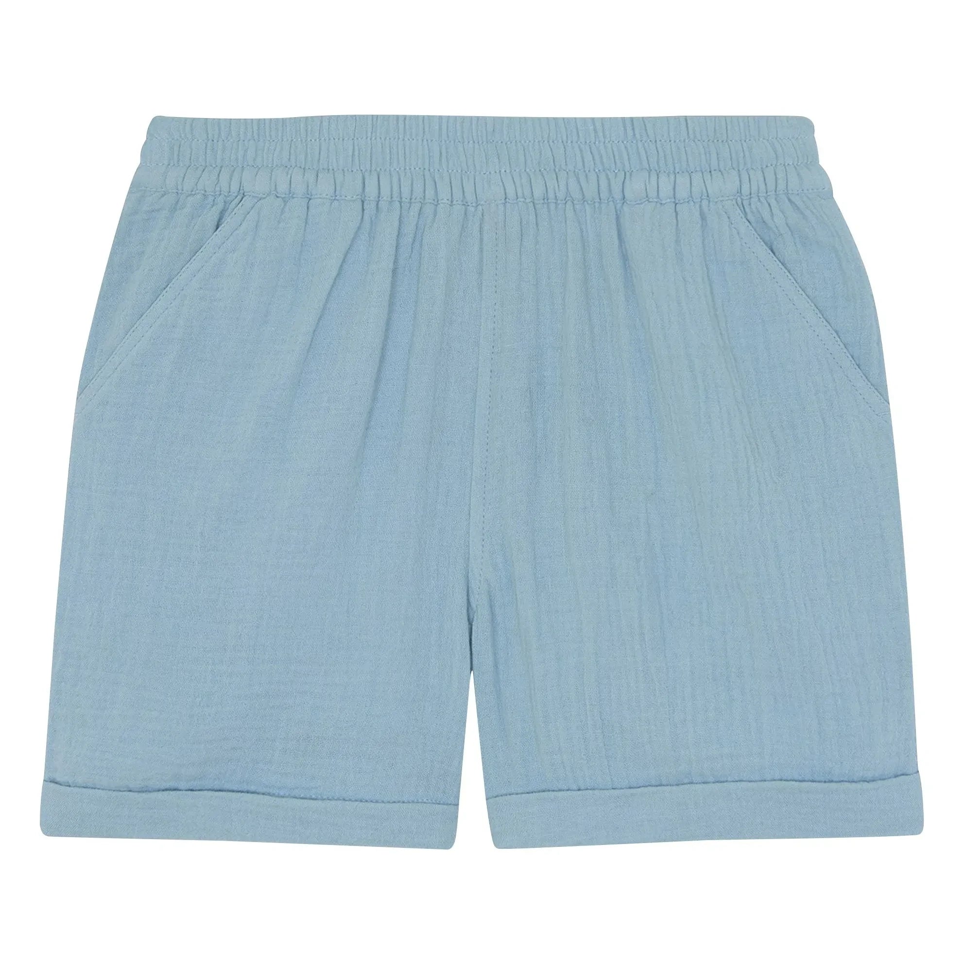 Bonton - Noé Cotton Gauze Shorts | Light Blue