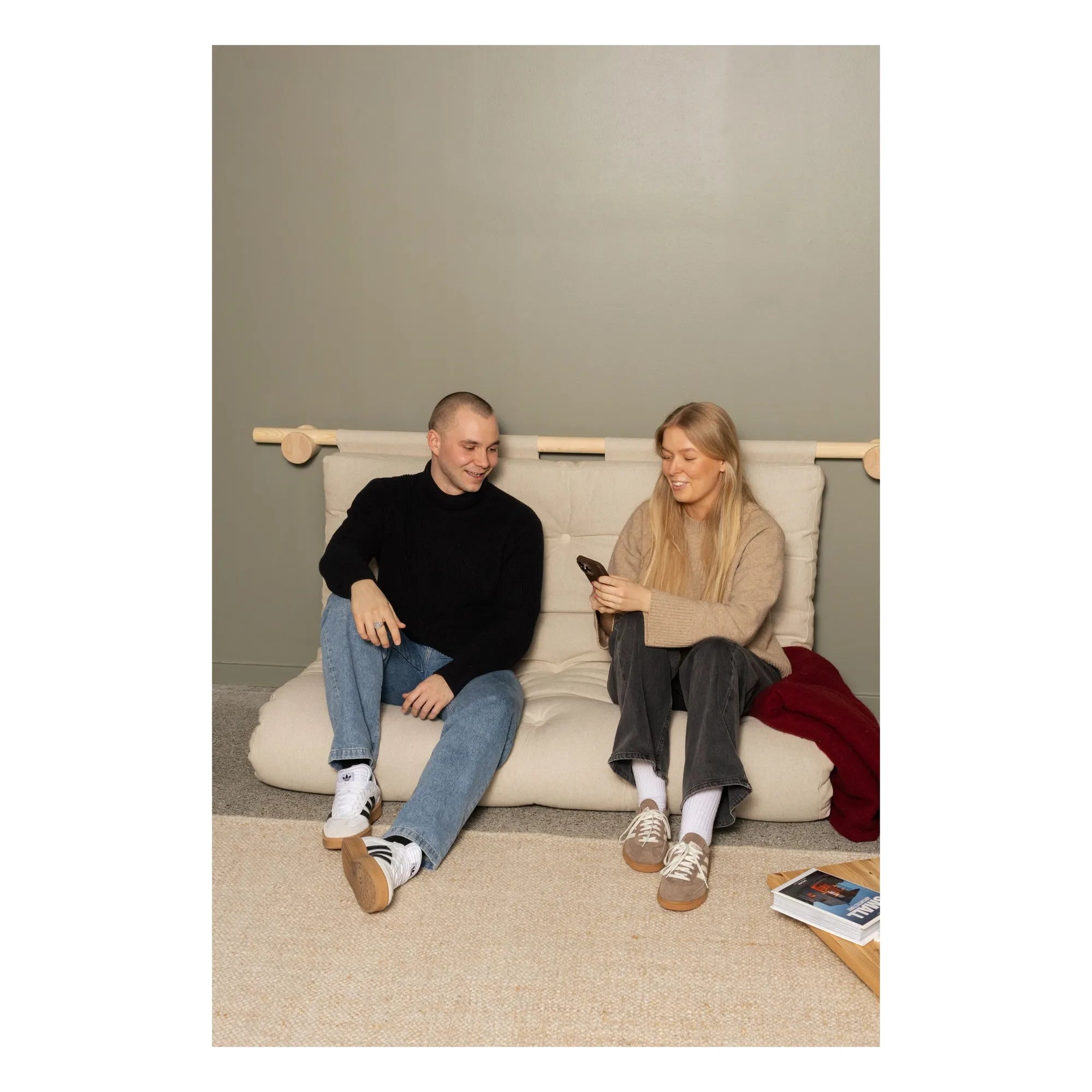 Karup Design - Wall-mounted Bedside Shelf 135x200 cm | Cream