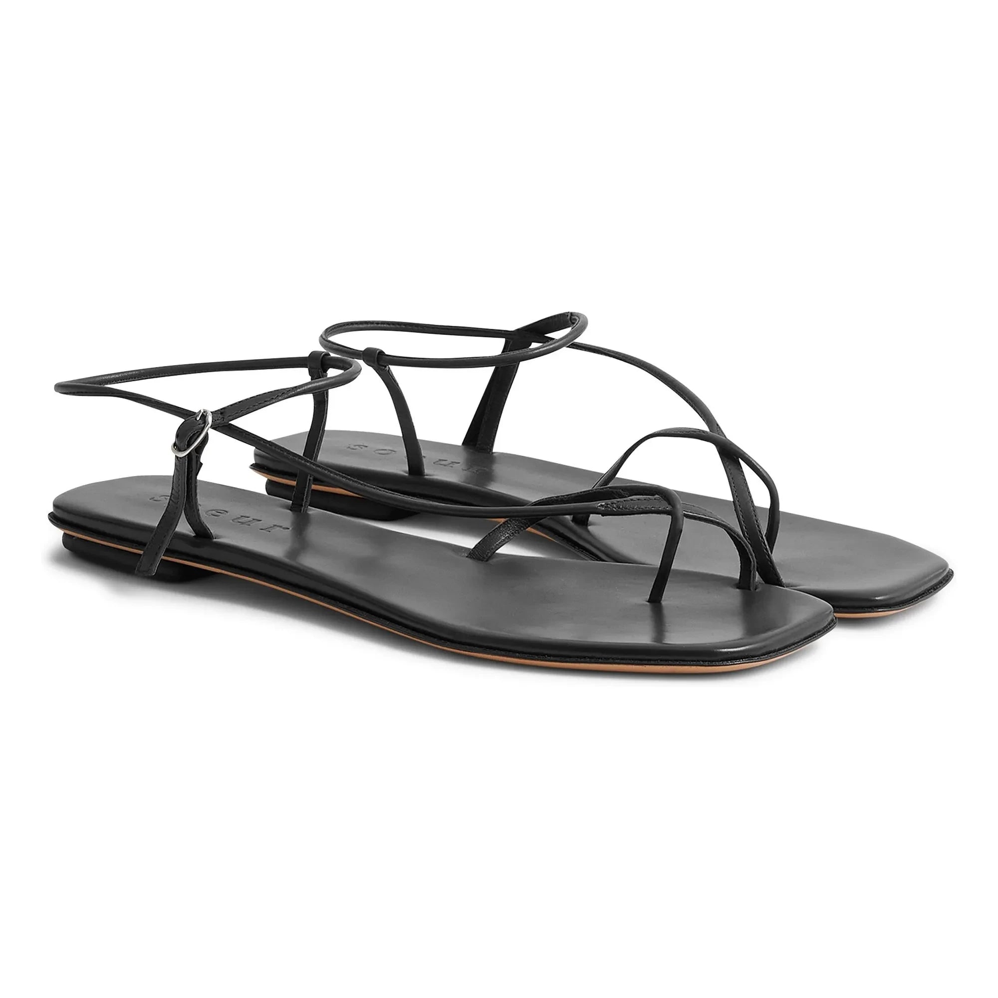 Soeur - Rosalie Leather Sandal | Black