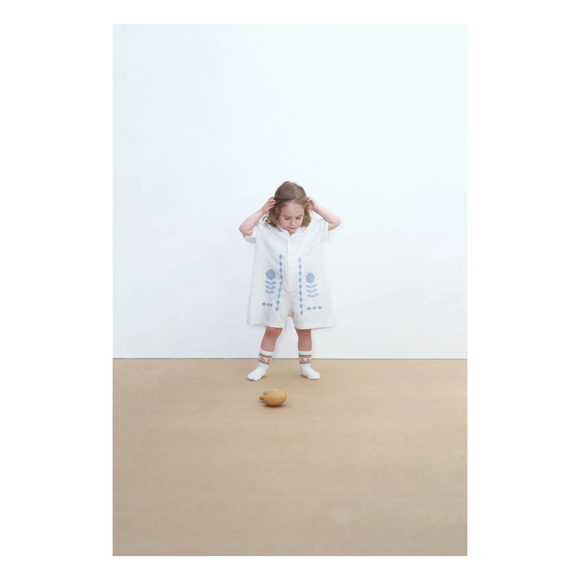 Tinycottons - Double Cherry Socks Set | Pale Yellow