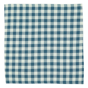 Piupiuchick - Organic Cotton Checkered Bandana | Blue