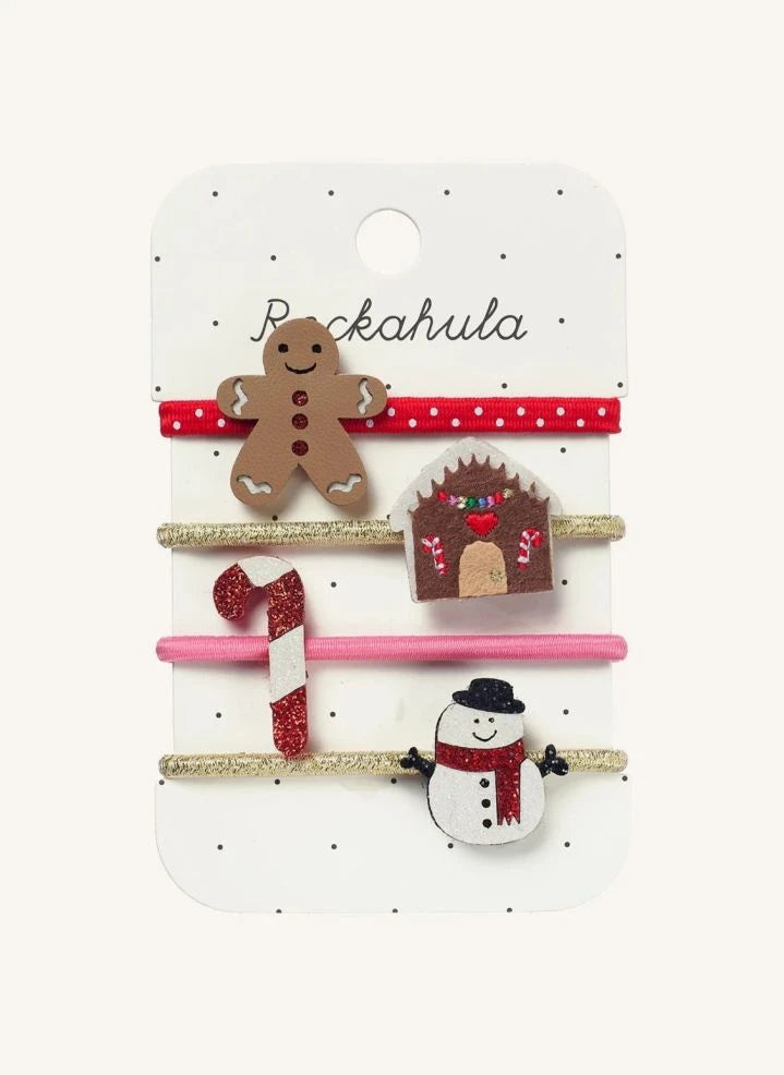 Rockahula Kids - 4’lü Zencefilli Kurabiye Tokası Seti | Kahverengi