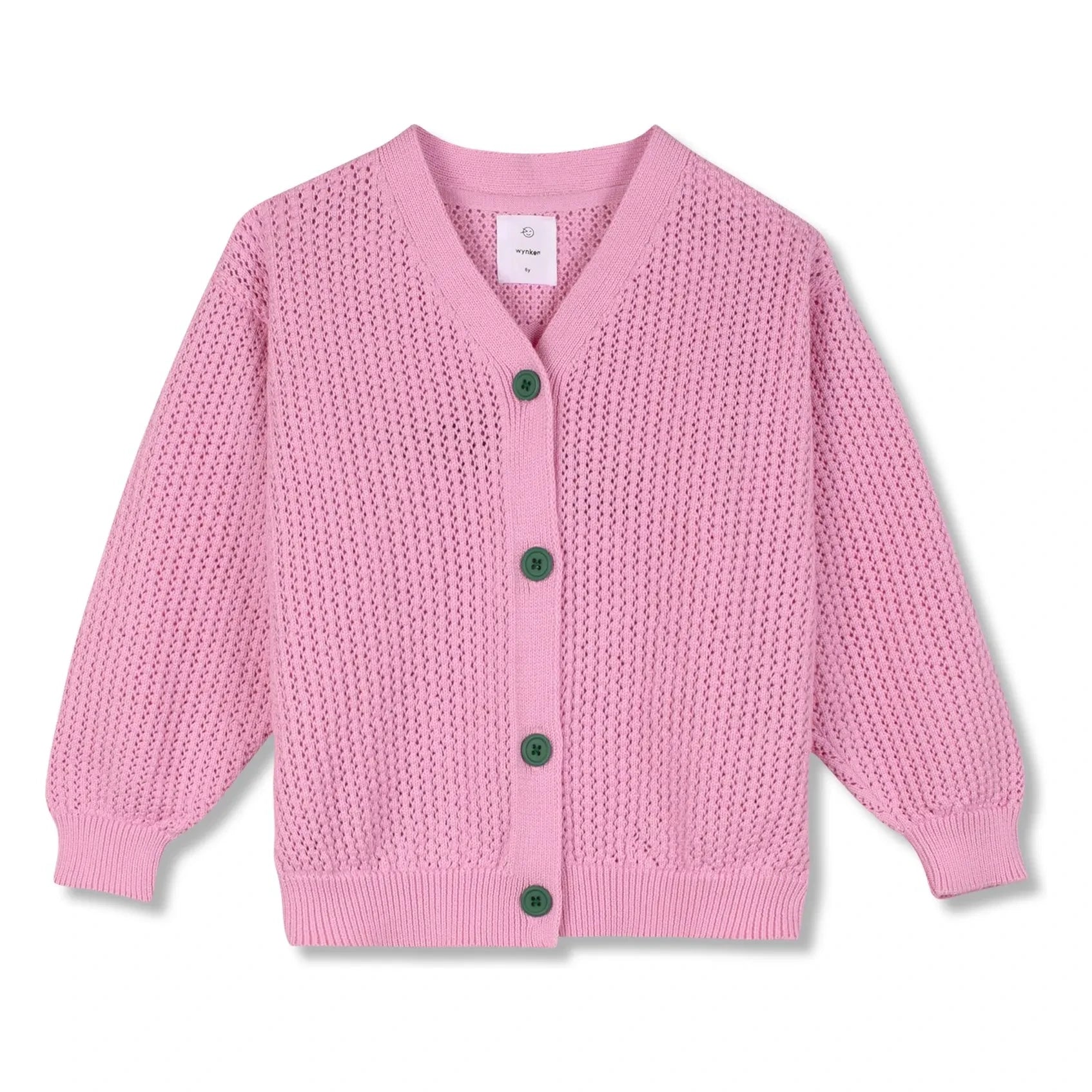 Wynken - Organic Cotton Cardigan | Pink