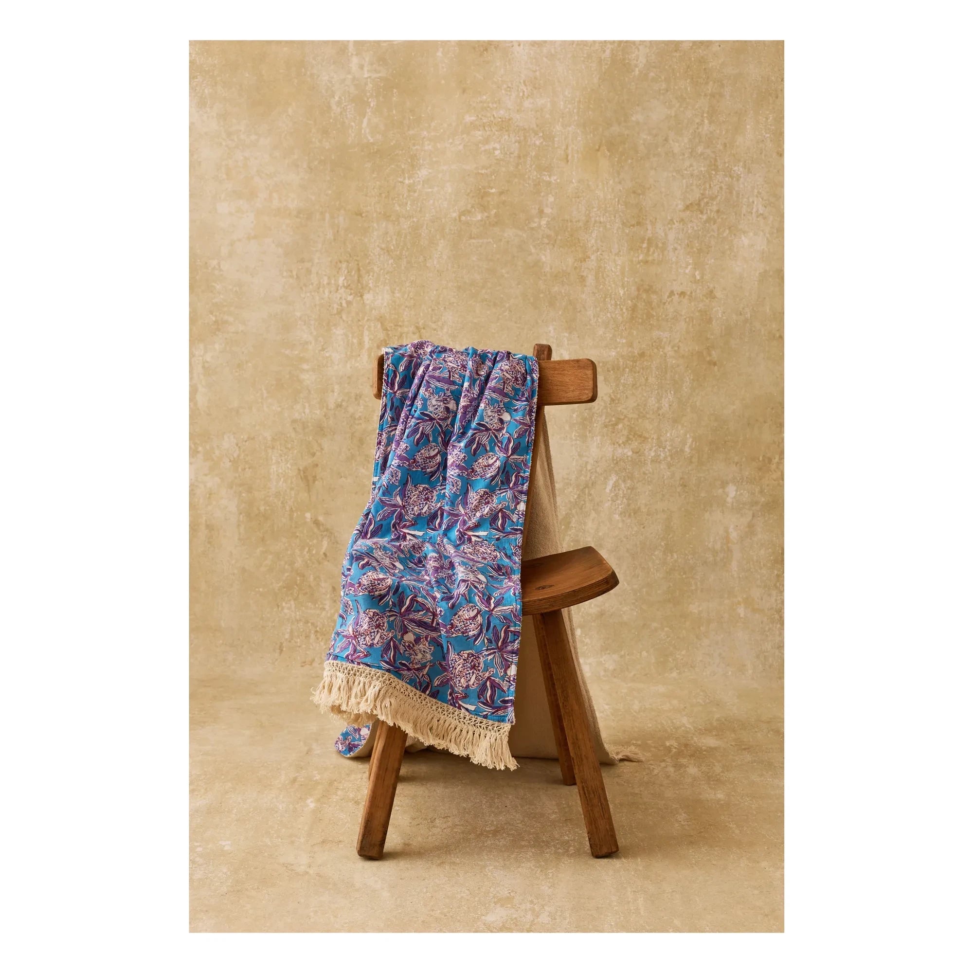 Louise Misha - Lana Organic Cotton Beach Towel | Blue