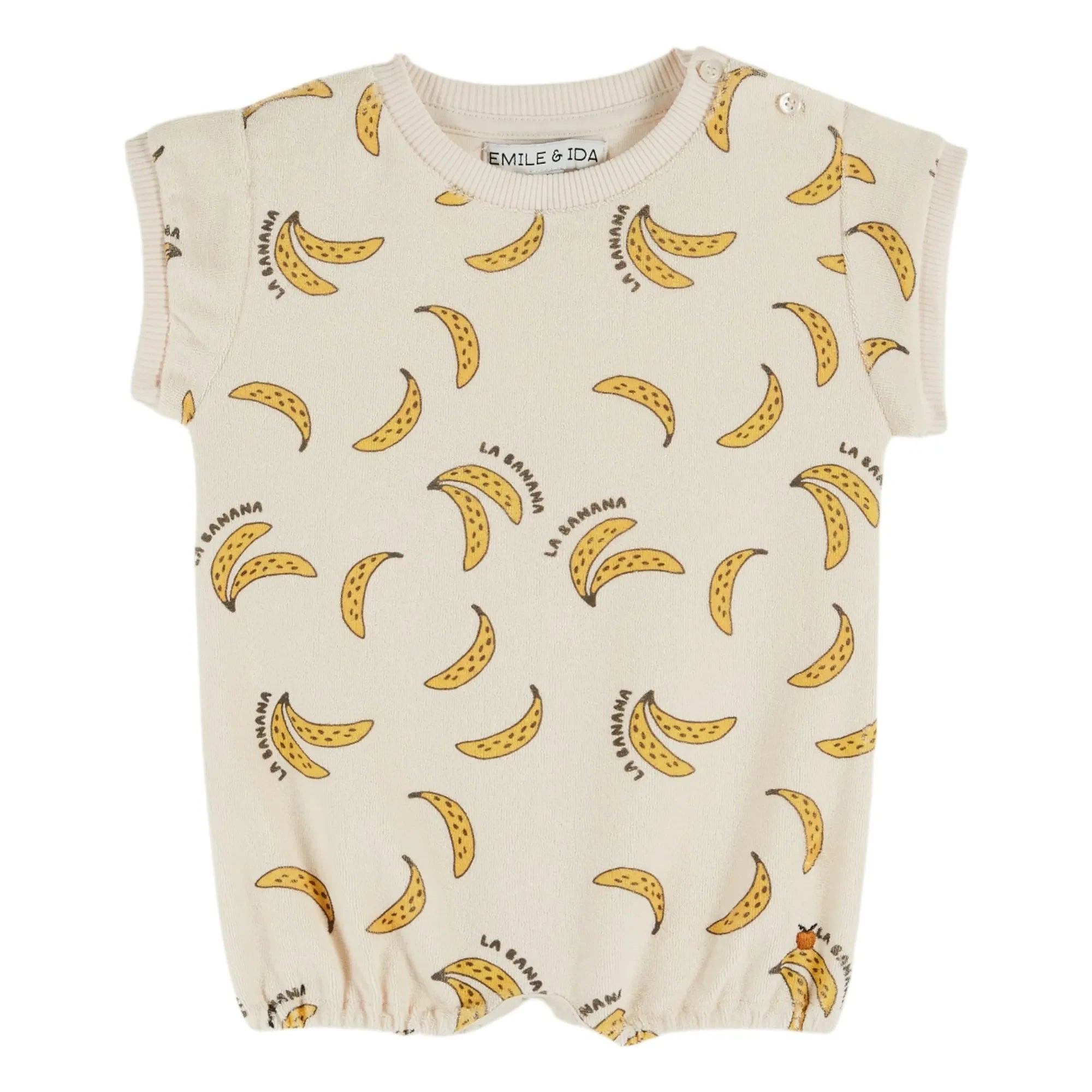 Emile et Ida - Banana organik pamuklu havlu tulum | Cream