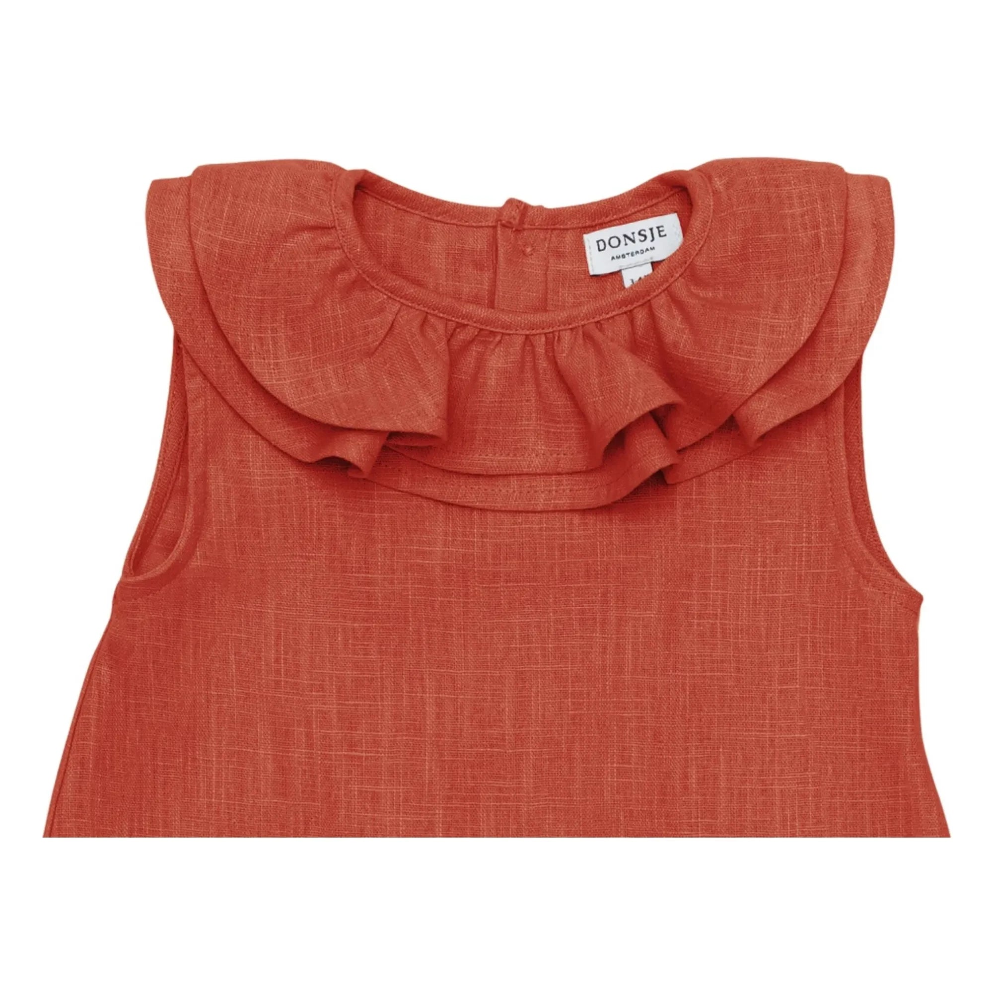 Donsje - Michelle Linen Dress | Pale Red