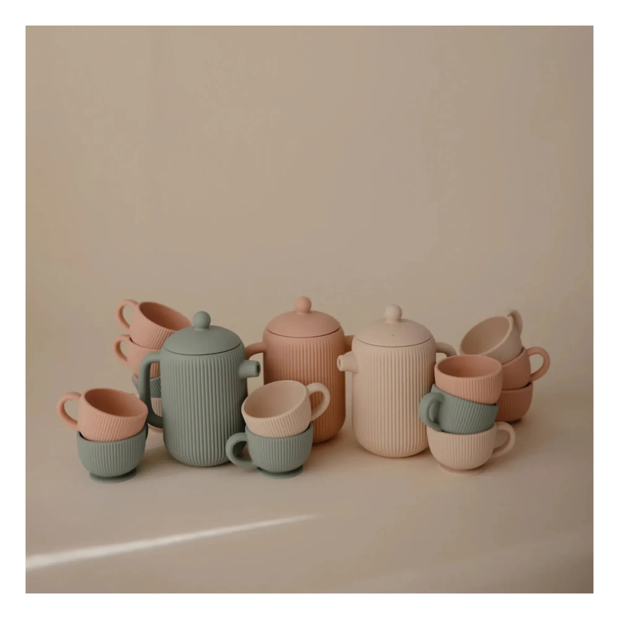 Mushie - Silicone Tea Set | Powder Pink