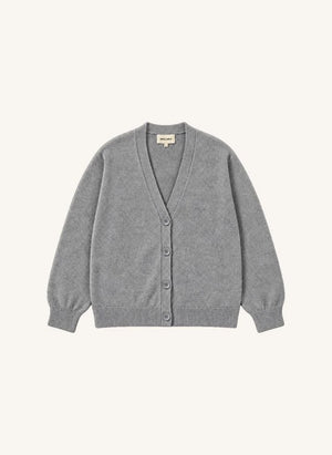 Smallable Man - Rodin Merino Wool Cardigan | Heather Grey