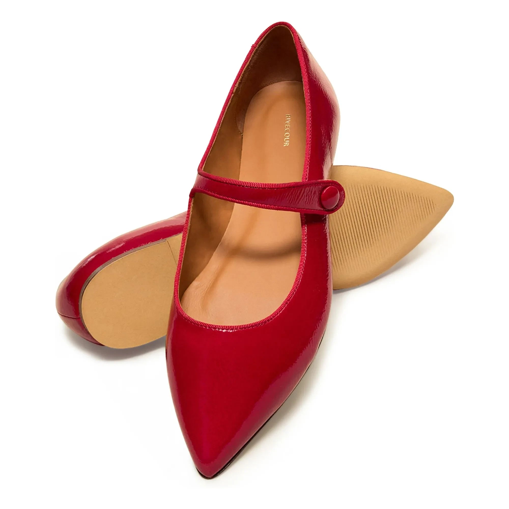 Rivecour - Vernis Leather Ballerinas No. 144 | Red