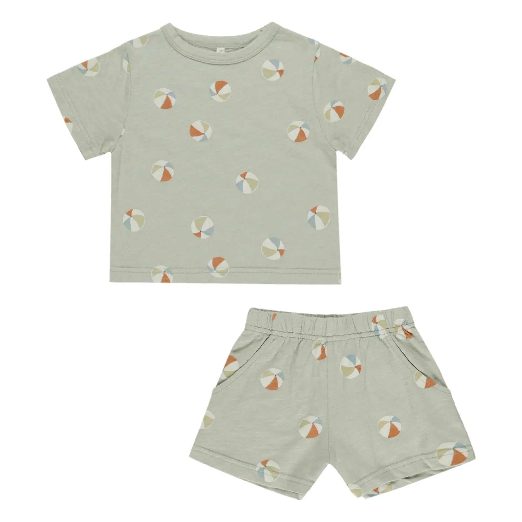 Rylee + Cru - T-Shirt and Balloon Shorts Set | Sage