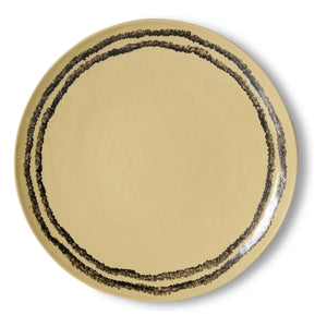 HKliving - Vanilya Ceramic Dinner Plates - 2-Piece Set | Vanilla