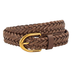 Sessùn - Bonito Knitted Leather Belt | Brown
