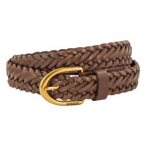 Sessùn - Bonito Knitted Leather Belt | Brown