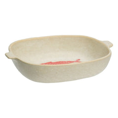 Madam Stoltz - Stone powder fish baking dish | Beige