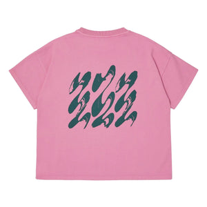 Main Story - Oversize organic cotton T-shirt | Pink