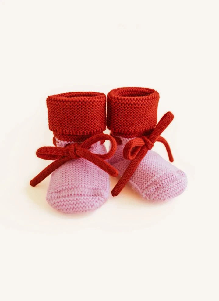 Hvid - Merino Wool Slippers | Candy Pink