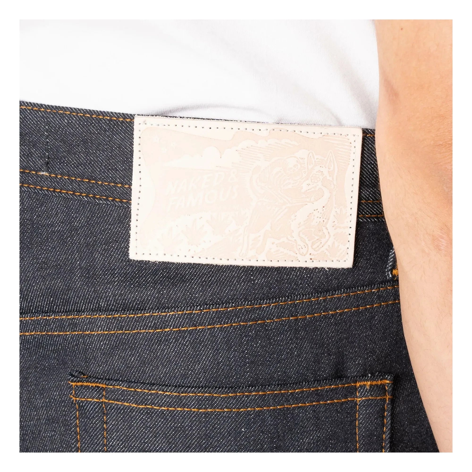 Naked & Famous - Weird Guy Denim Dia De Los Muertos Selvedge | Indigo