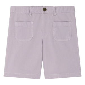 Bonpoint - Lavender-Colored Denim Shorts Eureka Organic Cotton