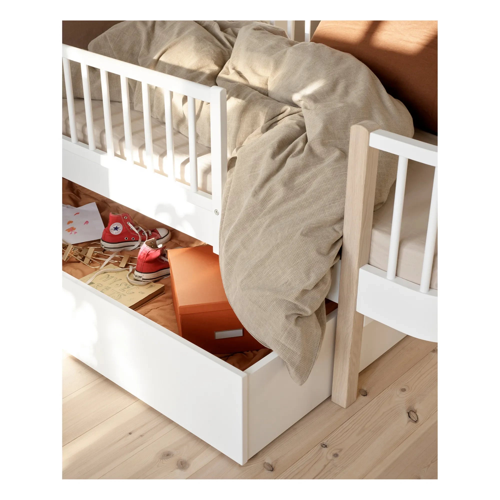Oliver Furniture - Orijinal Ahşap çocuk yatağı 90x160 cm | Meşe