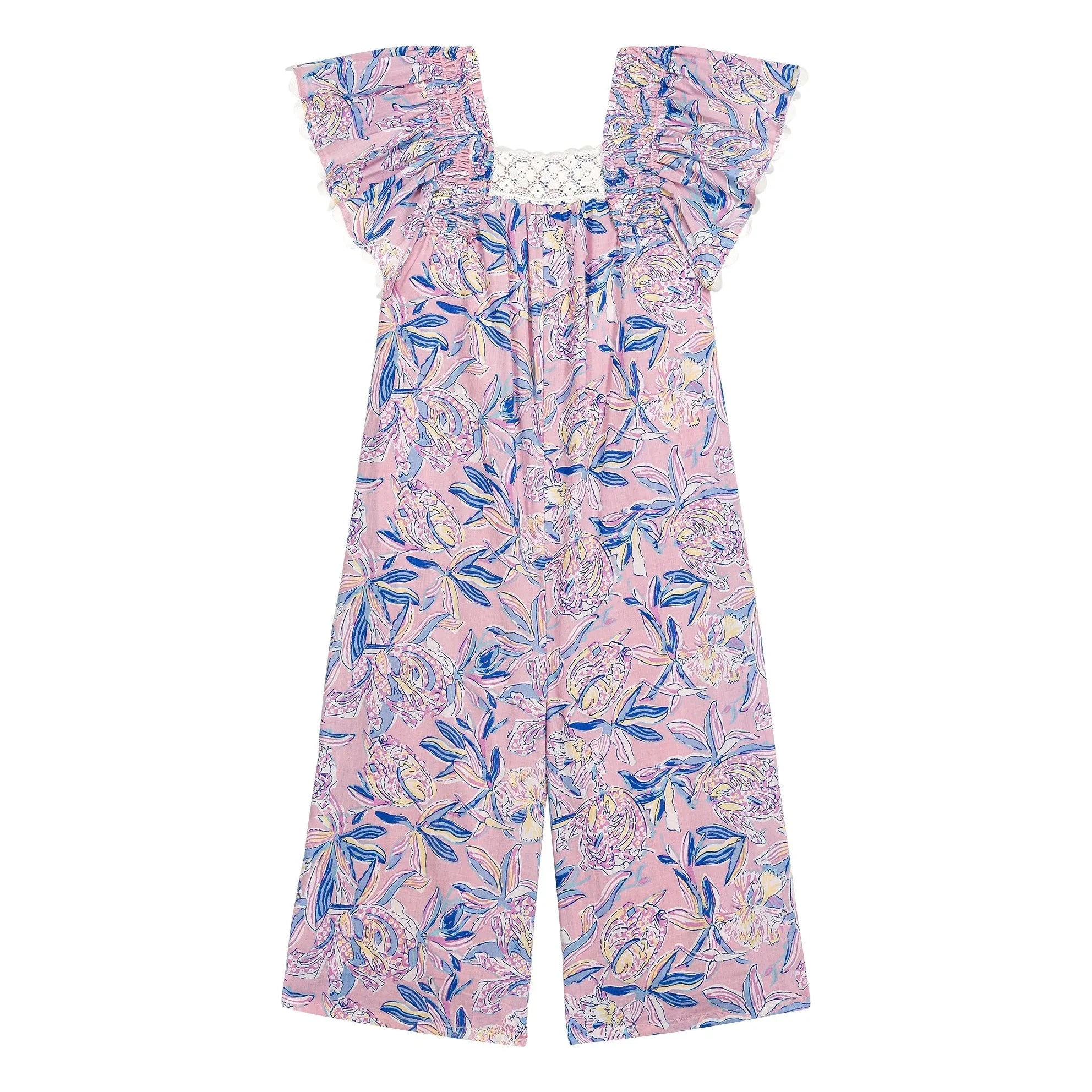 Louise Misha - Irene Fleurie Organic Cotton Romper | Purple