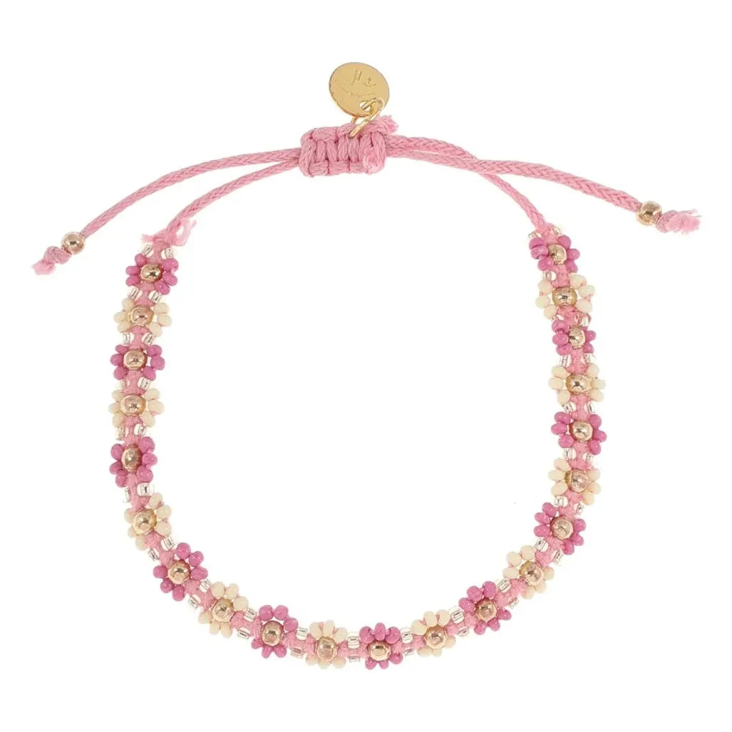Jenest - Flower Bracelet | Pink