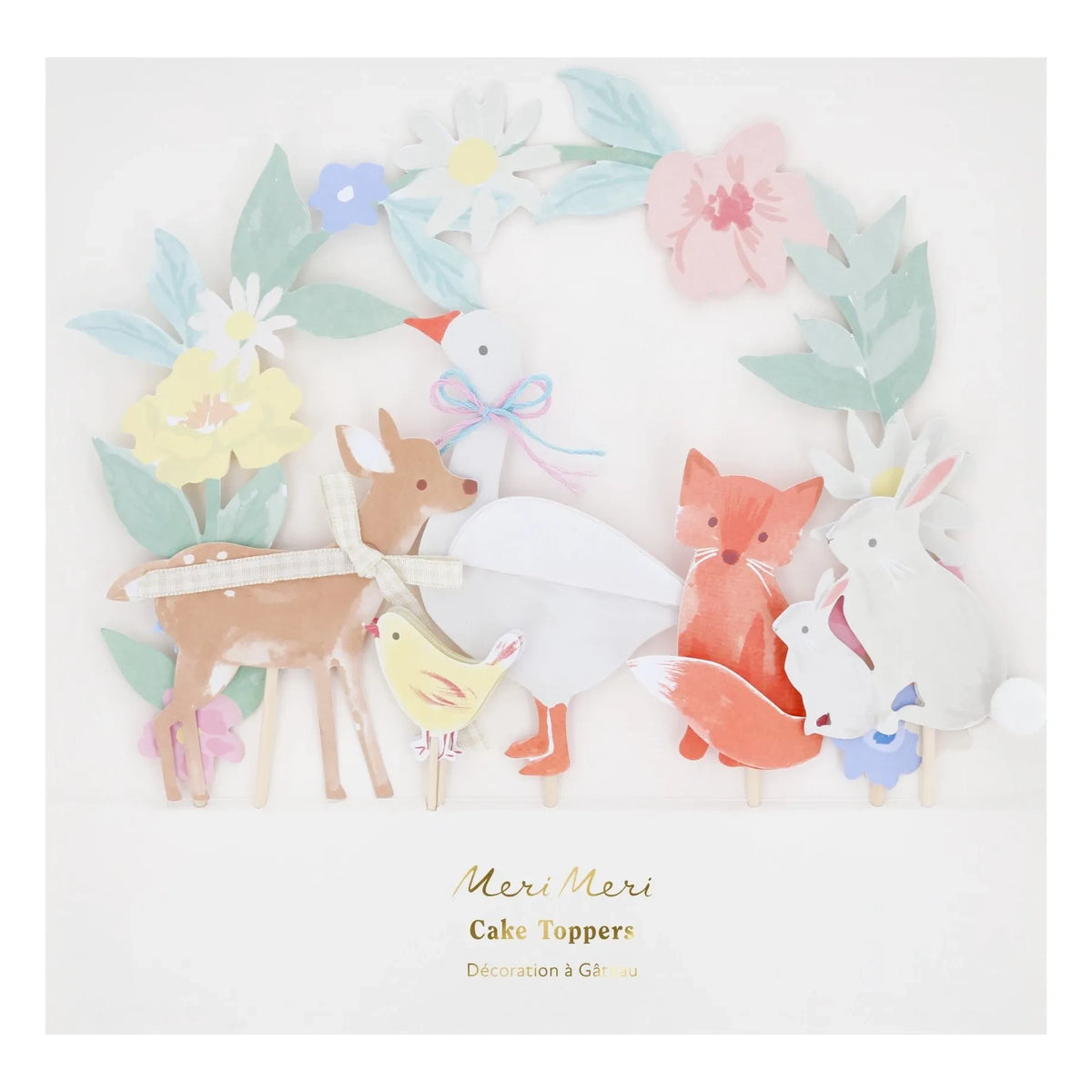Meri Meri - Little Garden birthday cake decorations