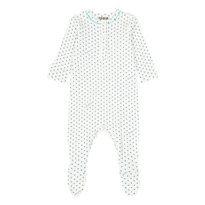 Bonton - Jersey Star Patterned Pajama - No Sleep Club Collection | Blue